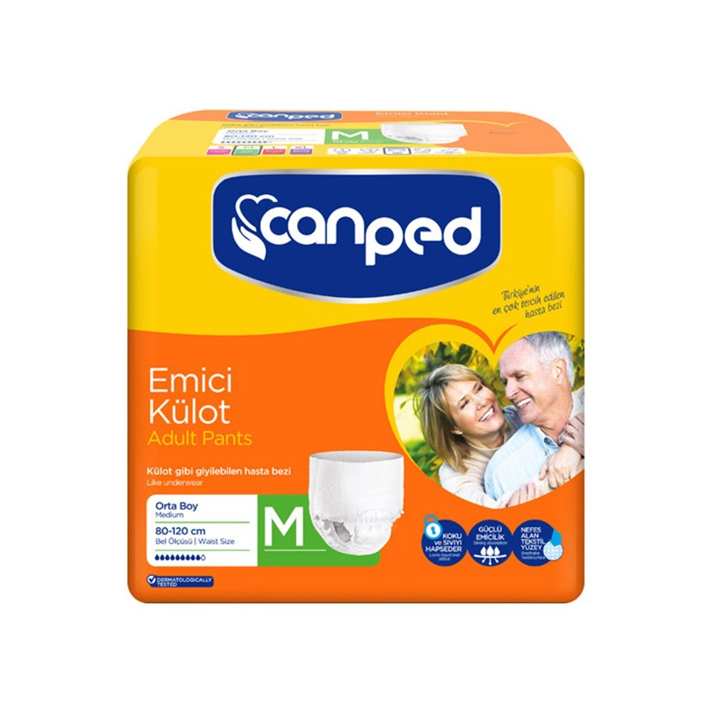 CANPED EMİCİ KÜLOT ORTA 9*8 = 72 ADET