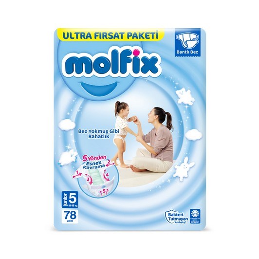 MOLFİX ULTRA FIRSAT PAK. NO:5 JUNİOR 11-18 KG 78’Lİ