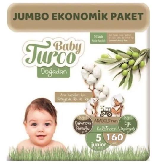 BABY TURCO ULTRA AVANTAJ PAK. BEBEK BEZİ NO:5 JUNİOR 12-25 KG 160’LI