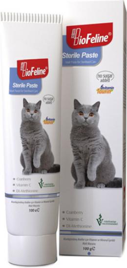 Biofeline Sterile Paste 100 gr Kısırlaştırılmış Kedilere Özel Multivitaminli Malt Macunu
