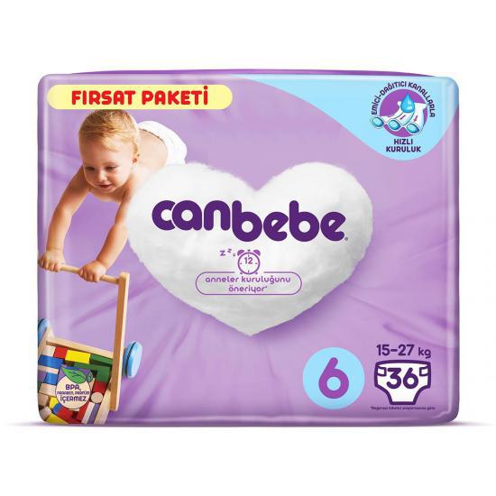 CANBEBE FIRSAT PAKET BEBEK BEZİ NO:6 EXTRA LARGE 15-27 KG 36’’LI