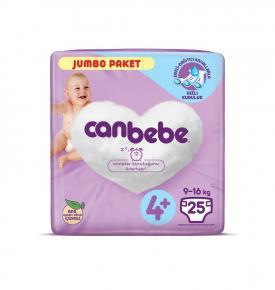 CANBEBE JUMBO PAKET BEBEK BEZİ NO:4+ MAXI PLUS 9-16 KG 25’’Lİ