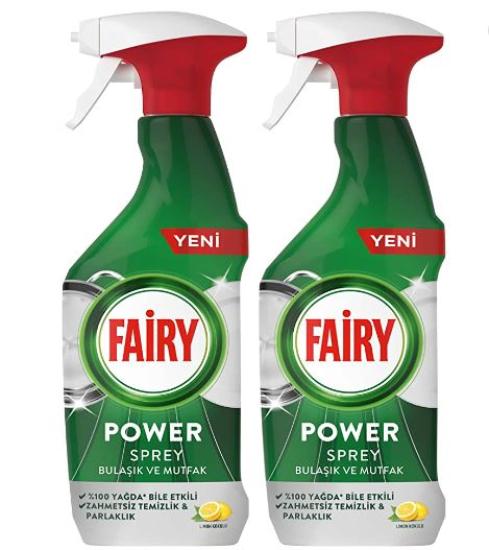 FAİRY POWER 3’Ü 1 ARADA BULAŞIK VE MUTFAK TEMİZLEYİCİSİ SPREY 500 ML 2’Lİ