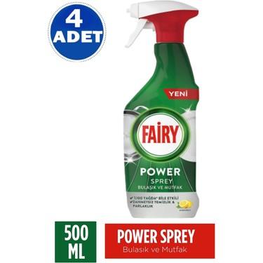 FAİRY POWER 3’Ü 1 ARADA BULAŞIK VE MUTFAK TEMİZLEYİCİSİ SPREY 500 ML 4’LÜ