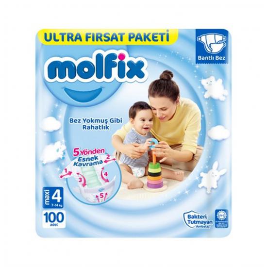 MOLFİX ULTRA FIRSAT PAK. NO:4 MAXİ 7-14 KG 100’LÜ