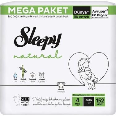 SLEEPY NATURAL MEGA PAK. NO:4 MAXI 7-14 KG 152’Lİ